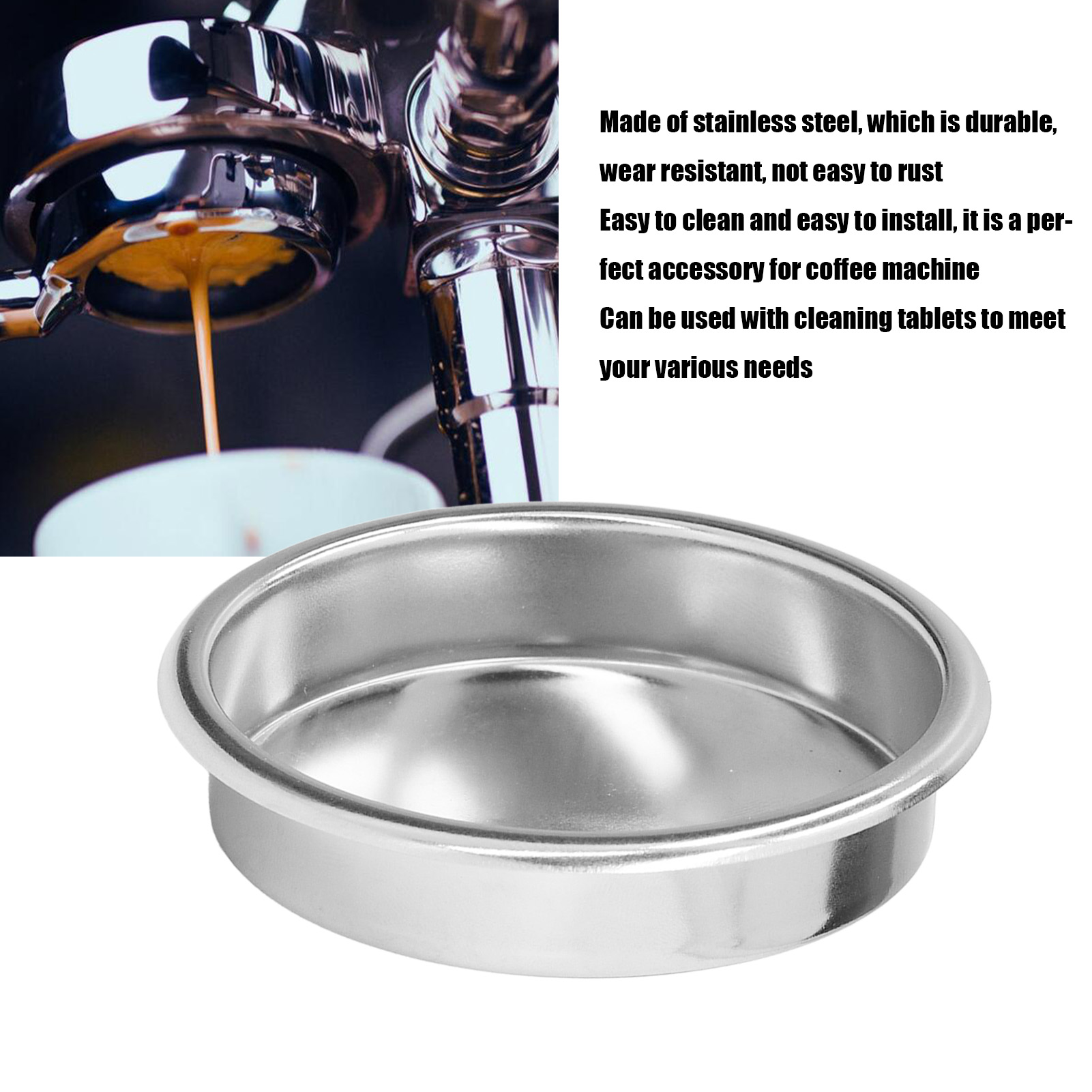 58mm Stainless Steel Backflush - Blind Filter Disc review and price