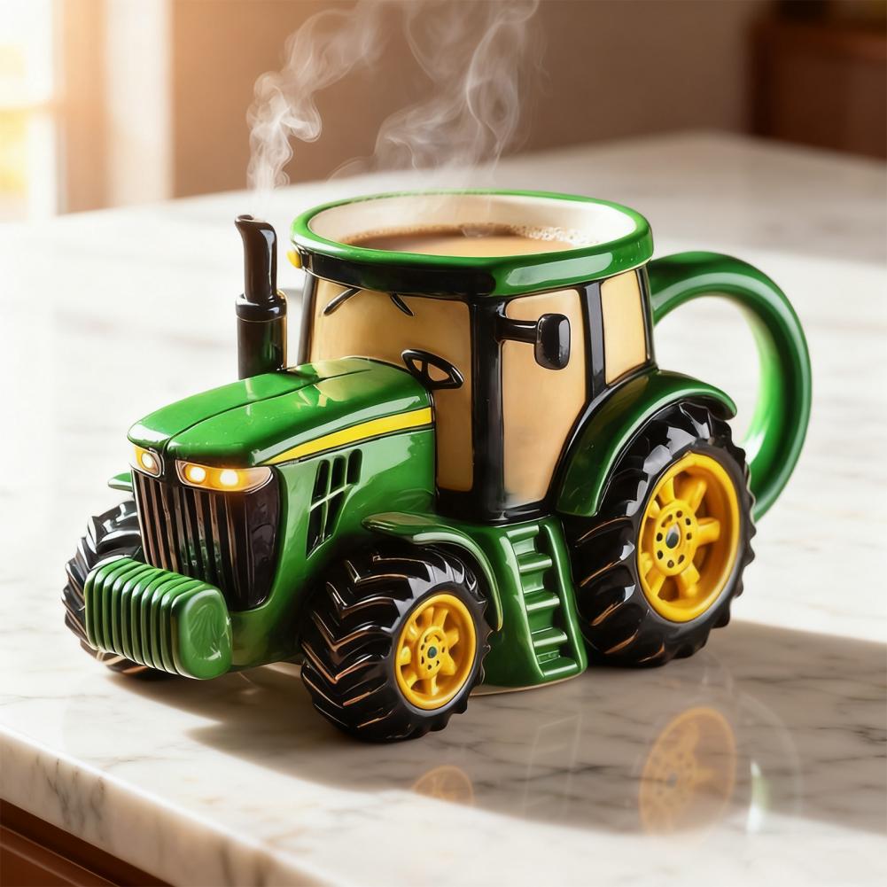 Handcrafted Tractor Coffee Mug - Coffee Equipment Gift review and price
