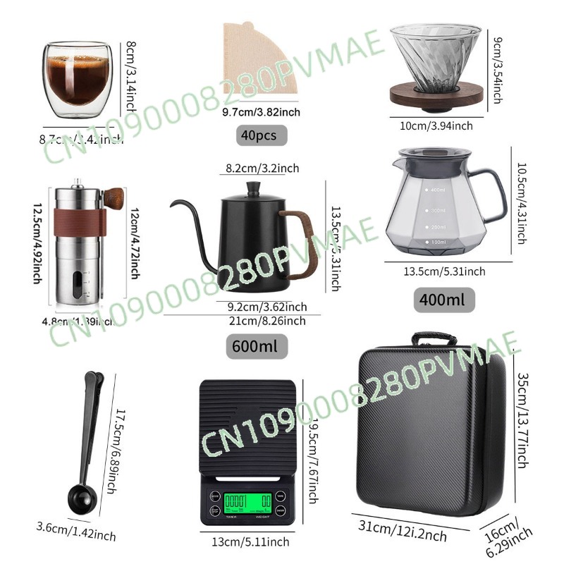 Hand pour-over coffee set outd - Coffee Equipment Gift review and price
