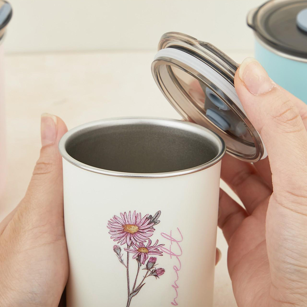 Custom Birth Flower Stainless  - Coffee Equipment Gift review and price